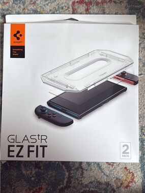 Spigen Clear Screen Protector Kit with Black and Pink Accents
